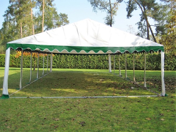 Zeltdach Ersatzdachplane für Partyzelt 6x12m grün-weiß PVC