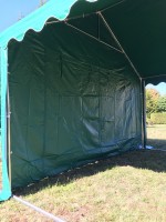 Zelt Trennwand 4m gruen PVC