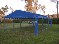 Dach Partyzelt 5x10m PVC blau wetterfest